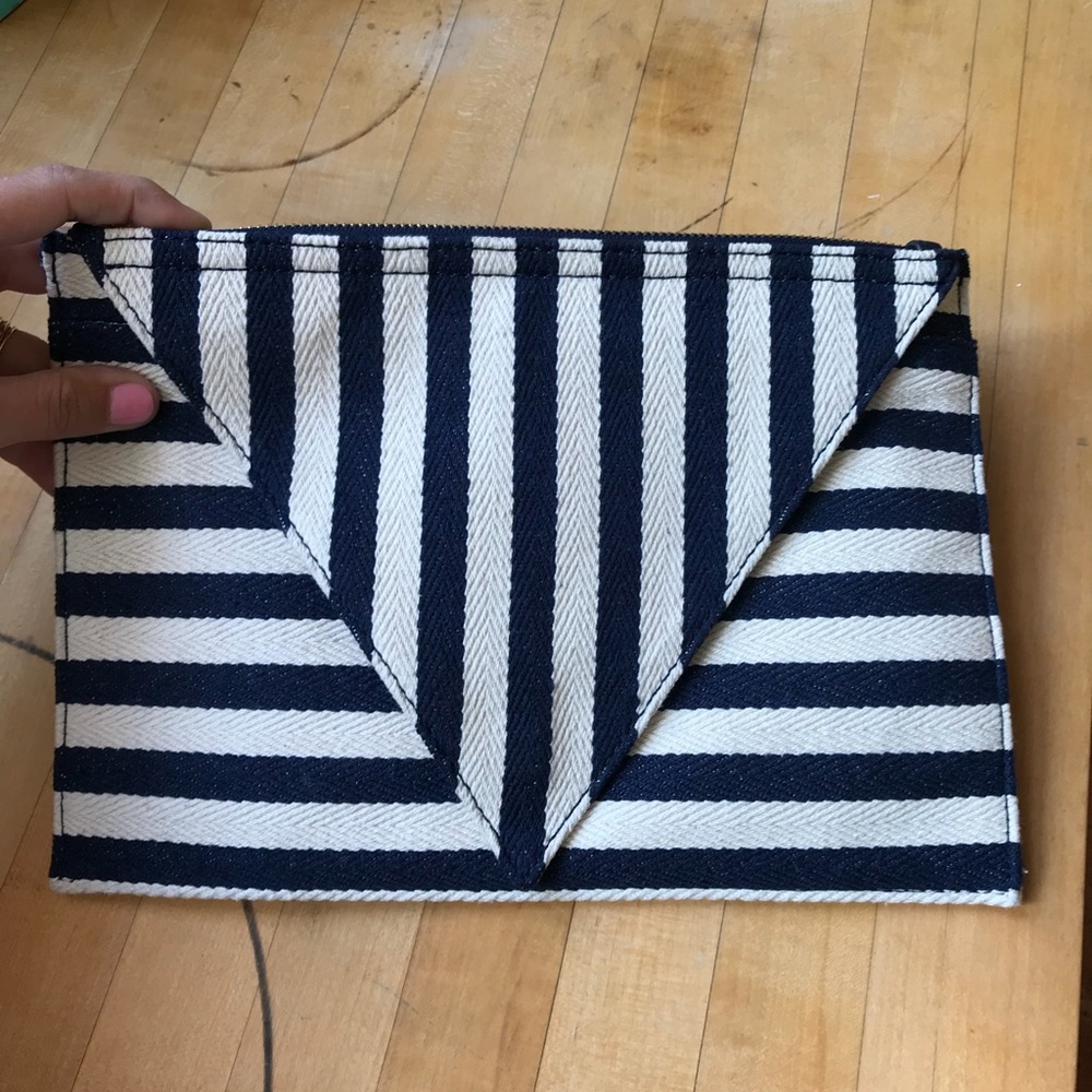 Barcelona Striped Clutch by Moda Luxe. NWOT.